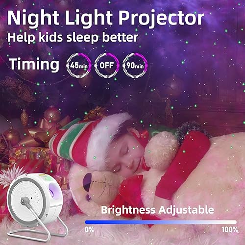 Miniatura 5 de SUPIPRO Proyector de estrellas, proyector de luz de galaxia con rotación de 360 grados