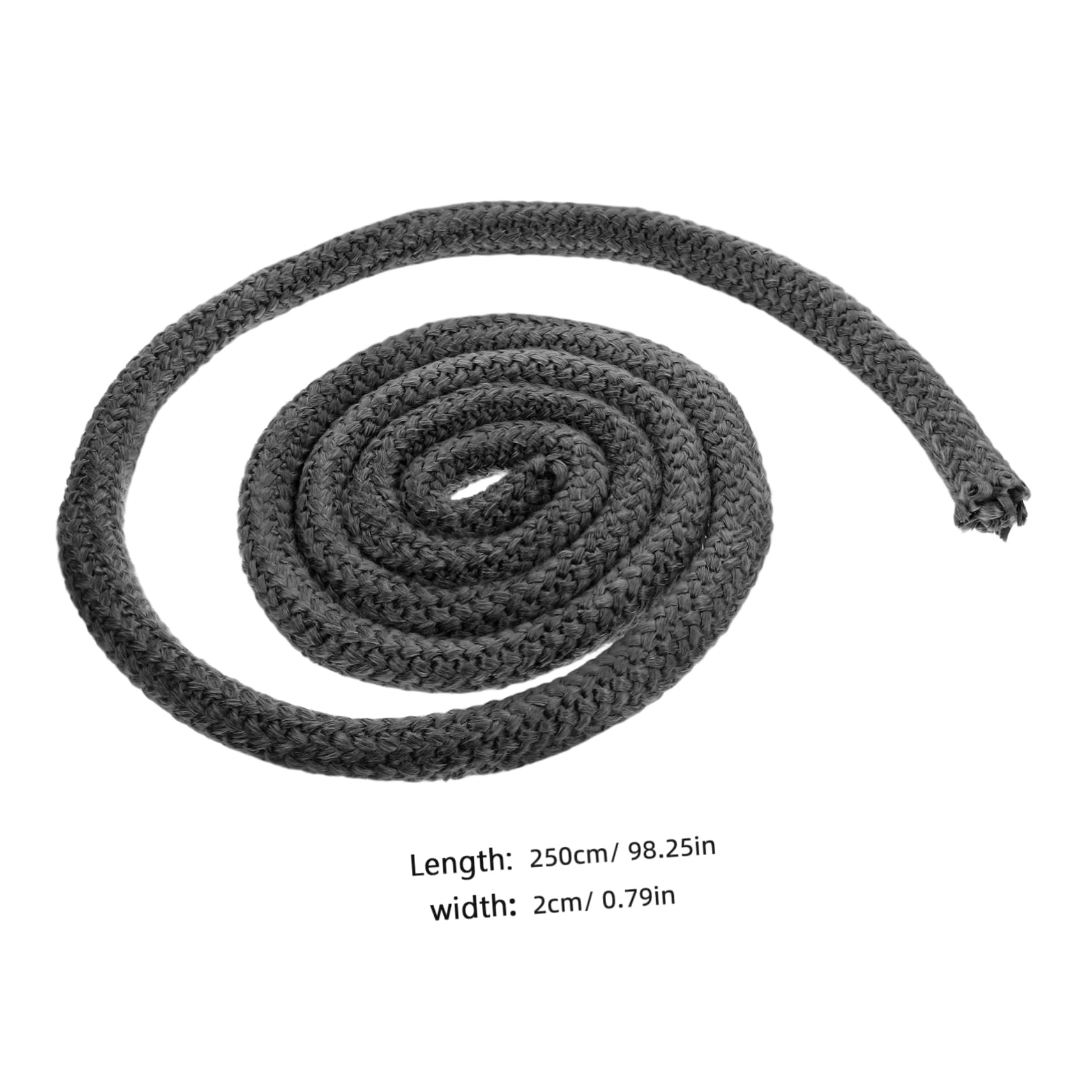 Mikikit 5m Corda di Tenuta Ignifuga per Caminetto a Legna Kit di Guarnizioni per Porte di Caminetti Pellet Sigillante per Caminetti Materiale per Guarnizioni Resistente alle Alte Temperatu
