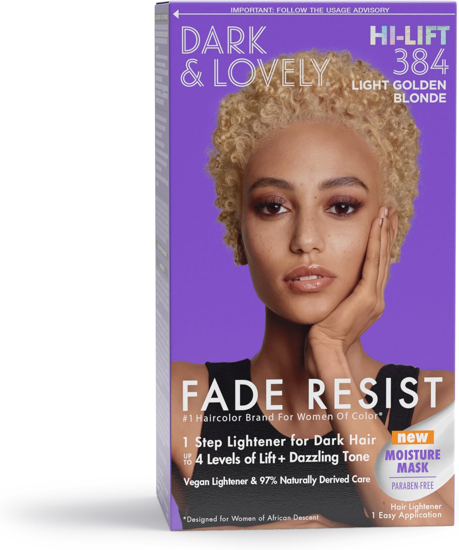 SoftSheen-Carson Dark and Lovely Fade Resist Rich Conditioning Color, Light Golden Blonde 384