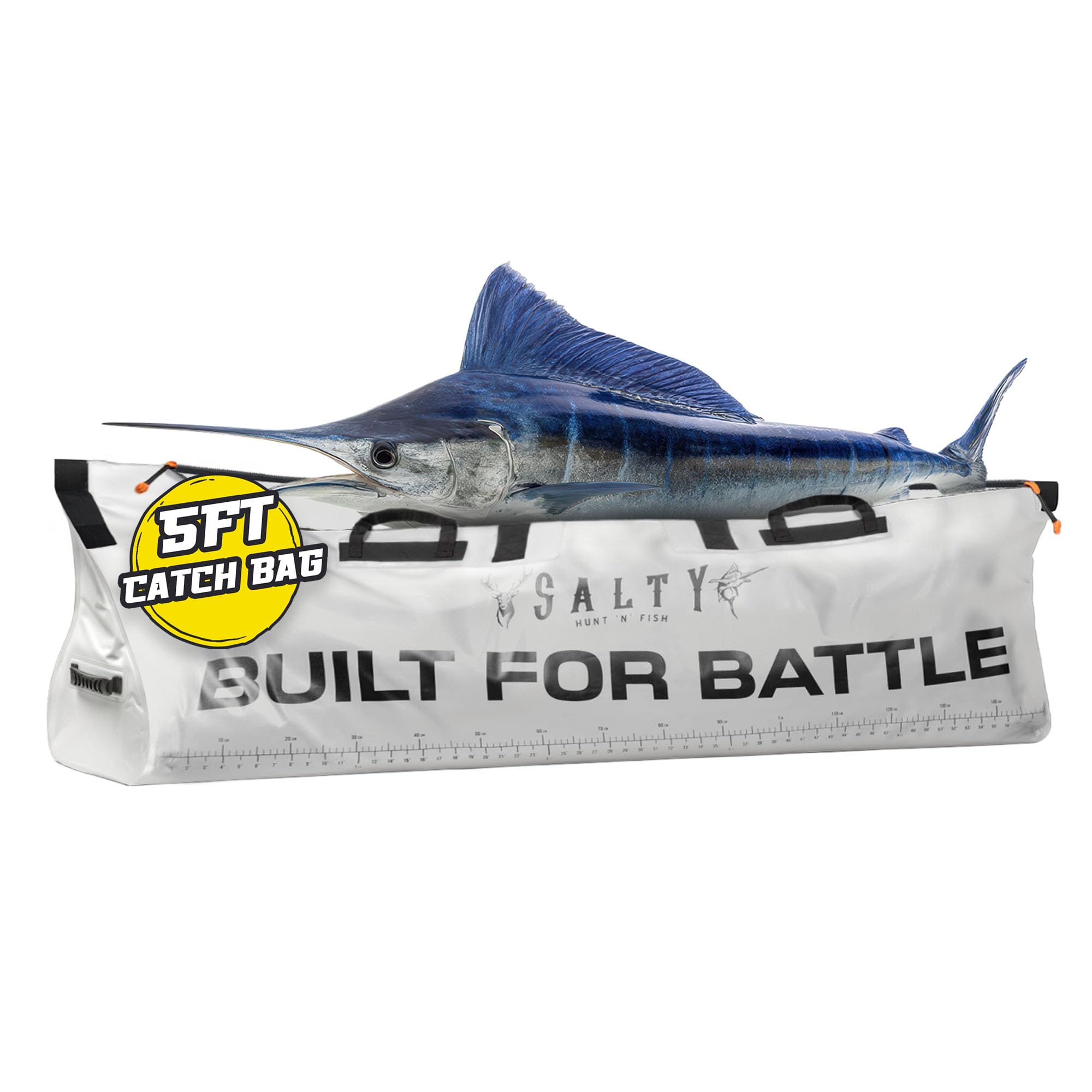 Salty Captain 5ft Insulated Catch Bag – Leak-Proof, Durable Fish Storage Bag for Boating, Fishing & Outdoor Adventures – Lightweight, Easy-to-Carry,
