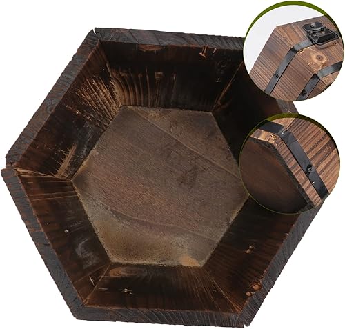 Miniatura 8 de Yardwe Jardinera de madera de madera, 1 unidad, maceta de madera maciza, maceta de madera para vivero