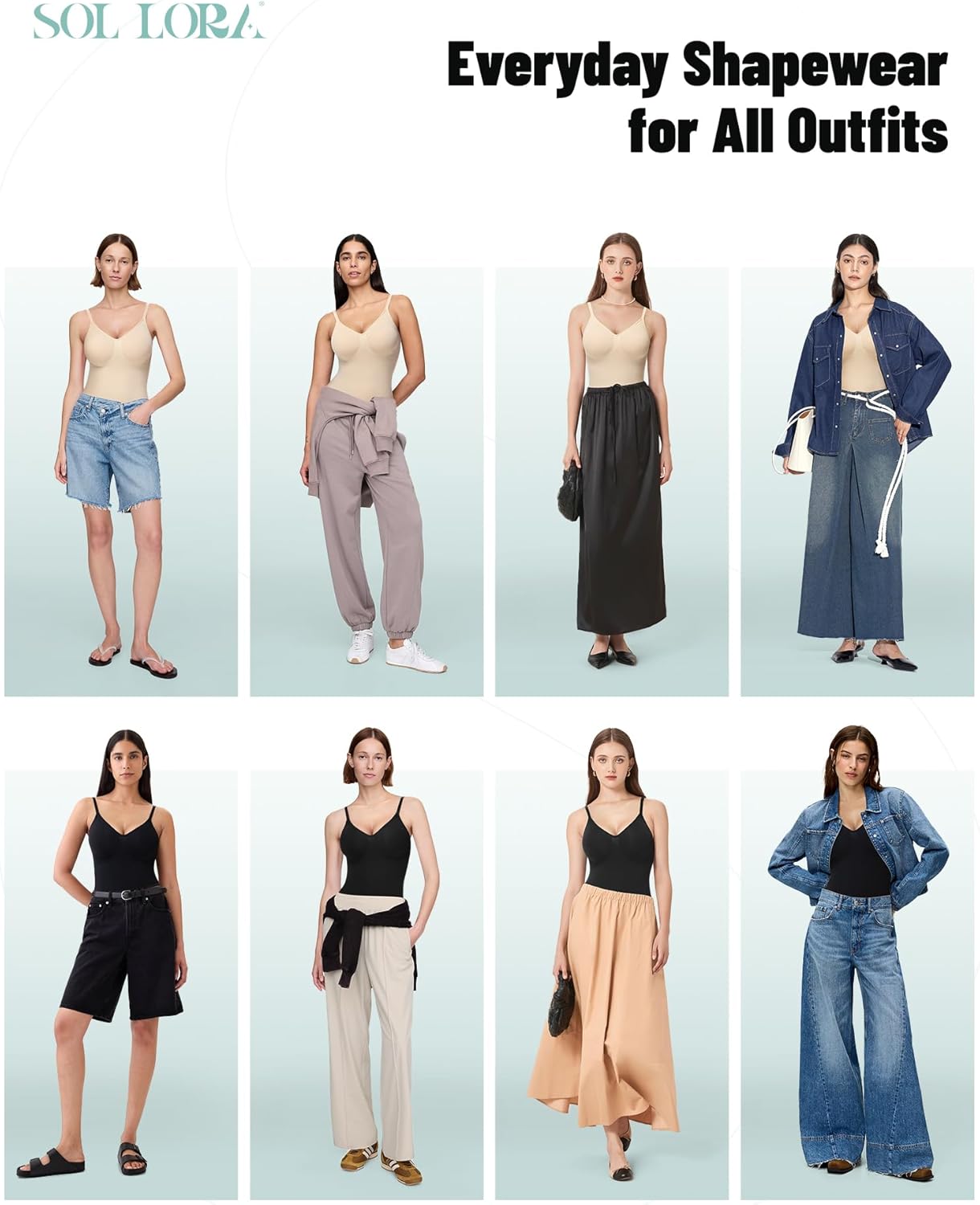 Bodysuit Shapewear for Women Seamless Body Shaper Tummy Control Snatched Waist Butt Lifter Sculpting Full Body Suit - Image 5