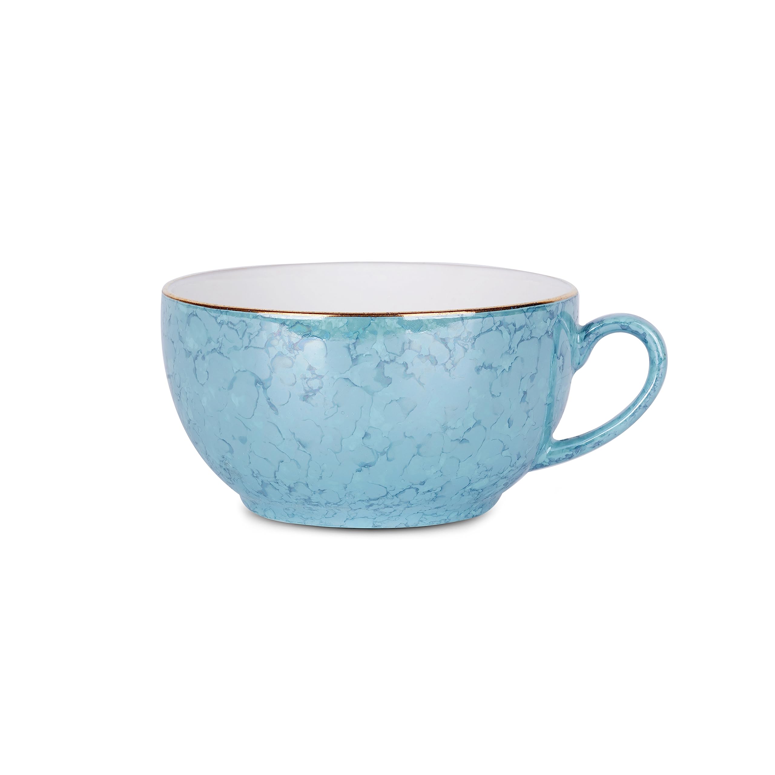 Dandy Lines Tea for One Set - Aqua Gold Tea Set -8