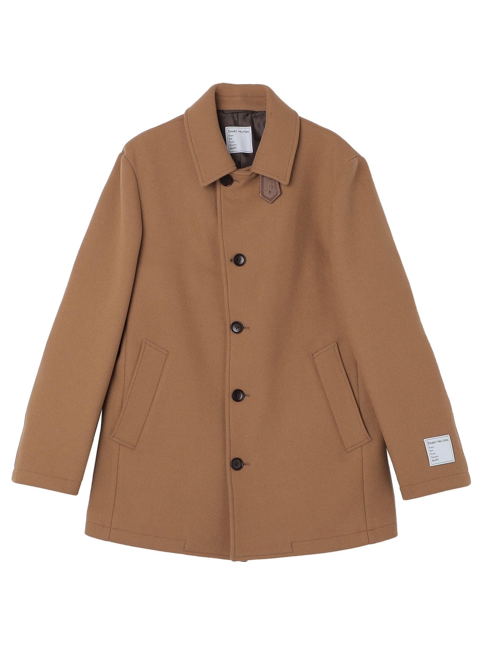 Amazon.co.jp: [シップス] コート スーパー120'S メルトン シングル