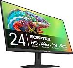 Sceptre New 27-inch Gaming Monitor 100Hz 1ms DisplayPort HDMI x2 100% sRGB AMD FreeSync Build-in Speakers, Eye Care Frameless Machine Black 2024 (E275W-FW100T)