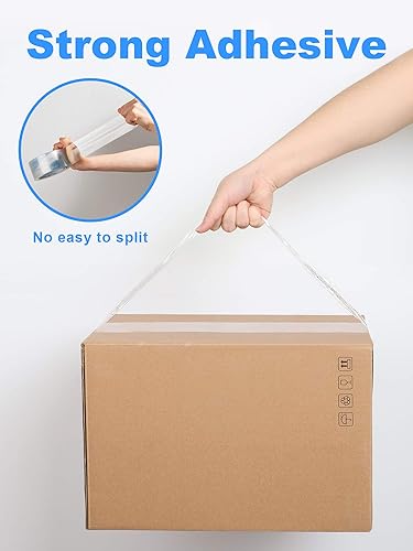 Miniatura 4 de JARLINK Cinta de embalaje más clara, 18 rollos, cinta de embalaje resistente para embalaje de envío, sellado móvil, 2.8 mil más grueso, 1.88