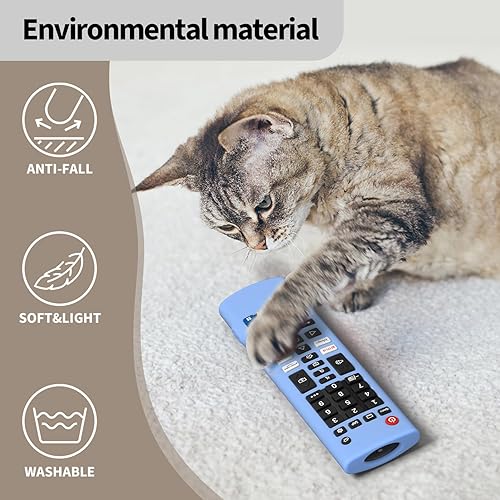 Miniatura 6 de Hi Color Funda de silicona para LG TV Remote AKB75095307 AKB75375604 AKB74915305 Funda protectora de silicona para LG Smart TV (azul brillante)