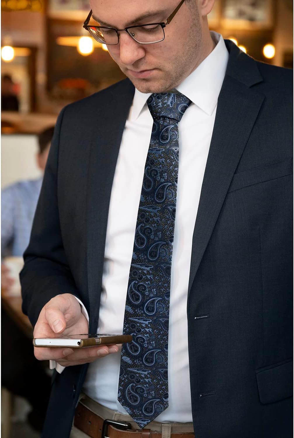 Cufflinks Inc. Vader Paisley Blue and Gray Men's Tie