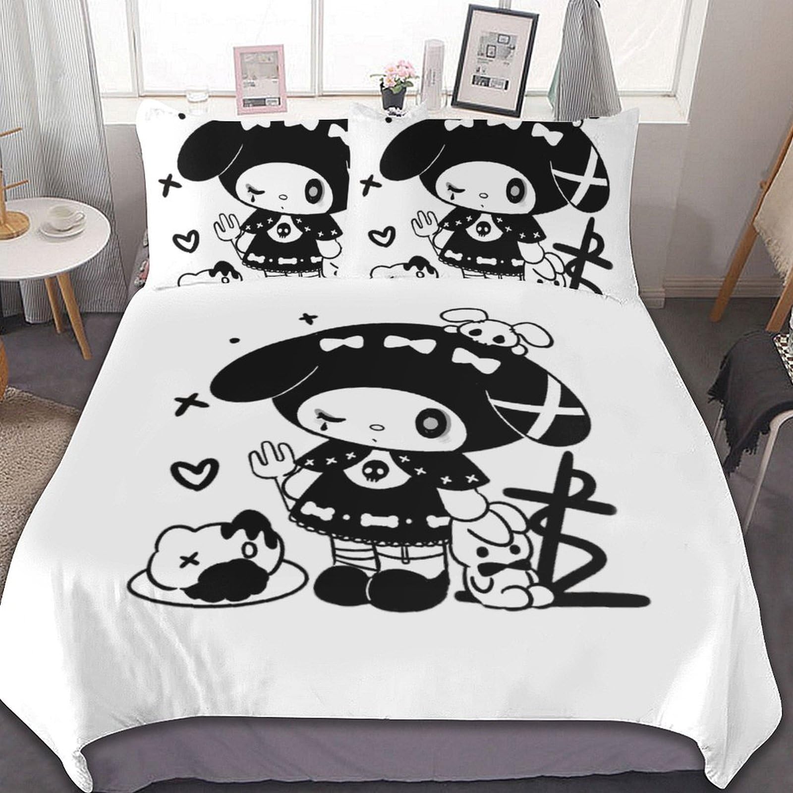 Amazon｜クロミ ちゃん 寝具3点セット 布団カバー シングル 寝具カバー 