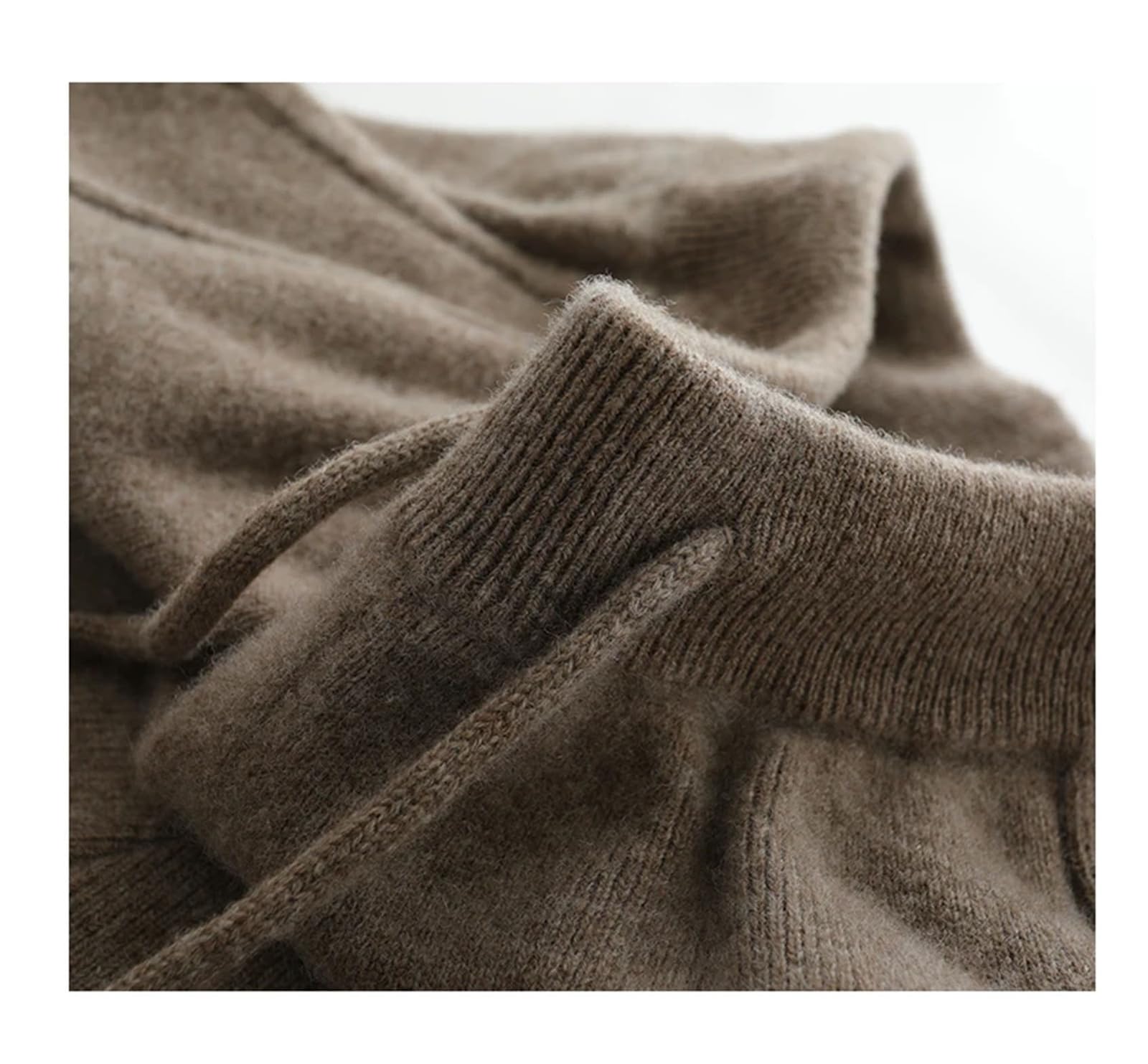 FULBHPRINT Donne Autunno Inverno 100% Cashmere Matita Pantaloni Coreani Sciolto Lana Lavorare a Maglia Casual Sport Pantaloni Lung