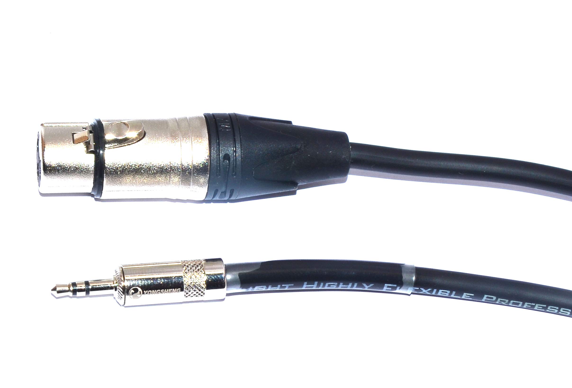 MA 3.5mm Stereo Plug Stereo Jack EP to XLR Female Cable Microphone Guitar Amplifier camera DSLR cable (5 Mtr., Black)-picture-23