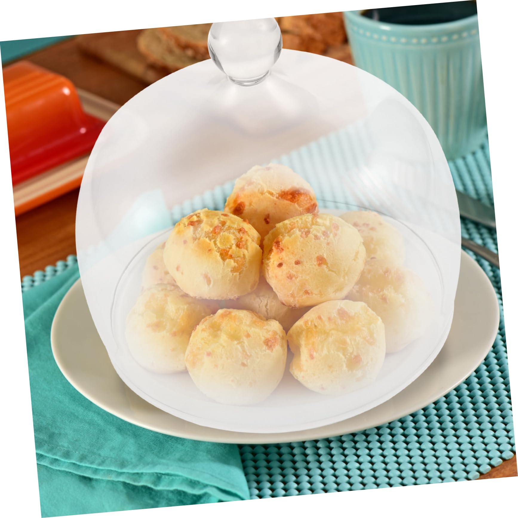 UKCOCO Plato de Cubierta de Vidrio Transparente para Conserver Alimentos Cocina Tapa Prueba de Alimentos Tapa para Comidas para Verduras