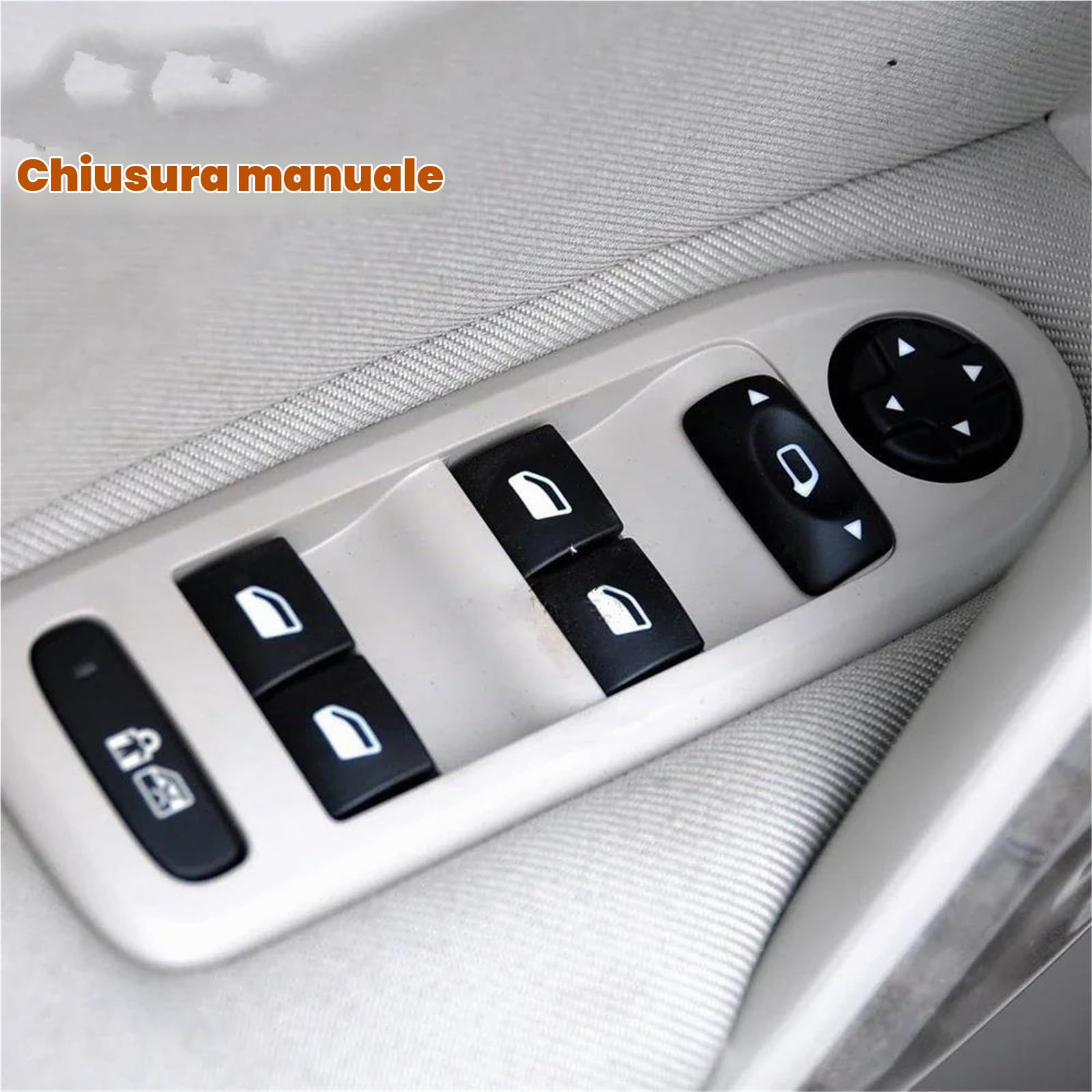 Pulsantiera Alzacristalli Per Citroen Per C3 2010-2012 Per Fase Per Due Interruttori Controllo Automatico Finestra Elettrica Potenza Mano Sinistra Pulsante Alzacristalli(Auto Fold)