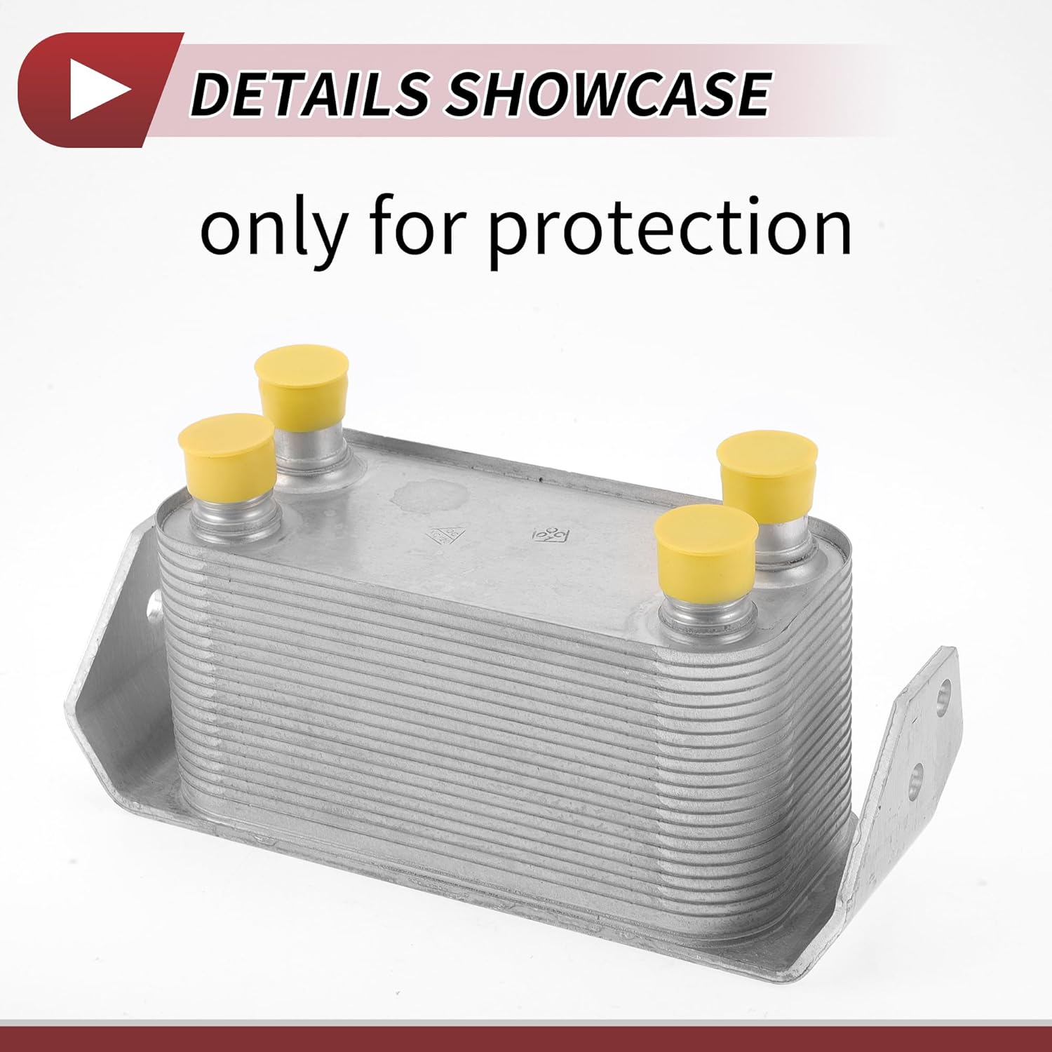 1 Pc Engine Oil Cooler for Land Rover LR4 2010-2013 Engine Transmission Oil Cooler No.LR013722 Silver Tone Aluminum Alloy