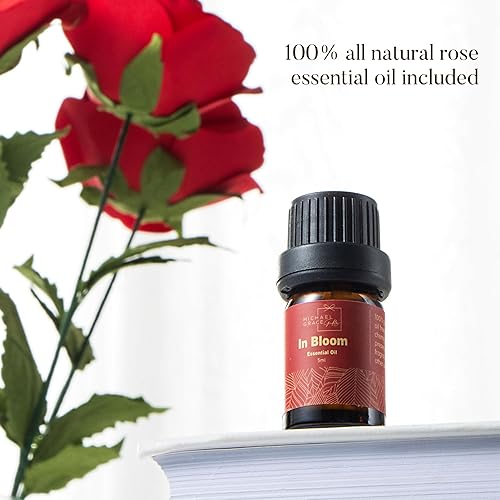 Miniatura 5 de Michael Grace Gifts Forever Rose Flower Bouquet  6 rosas eternas de papel hechas a mano con aceite esencial de rosa, tarjeta de felicitación, rosas