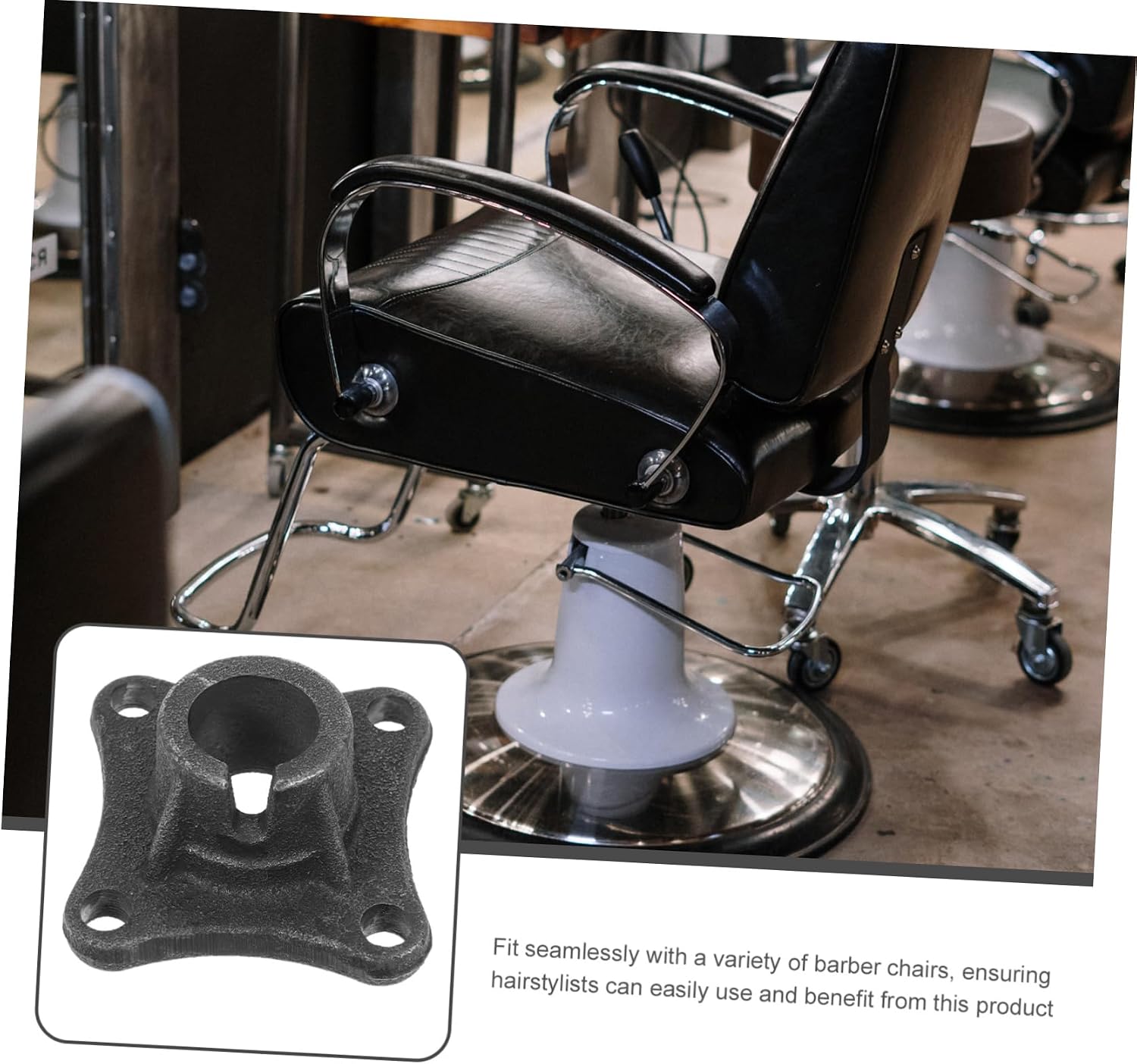 Universal Hydraulic Chair Connector Replacement for Barber Chairs Metal