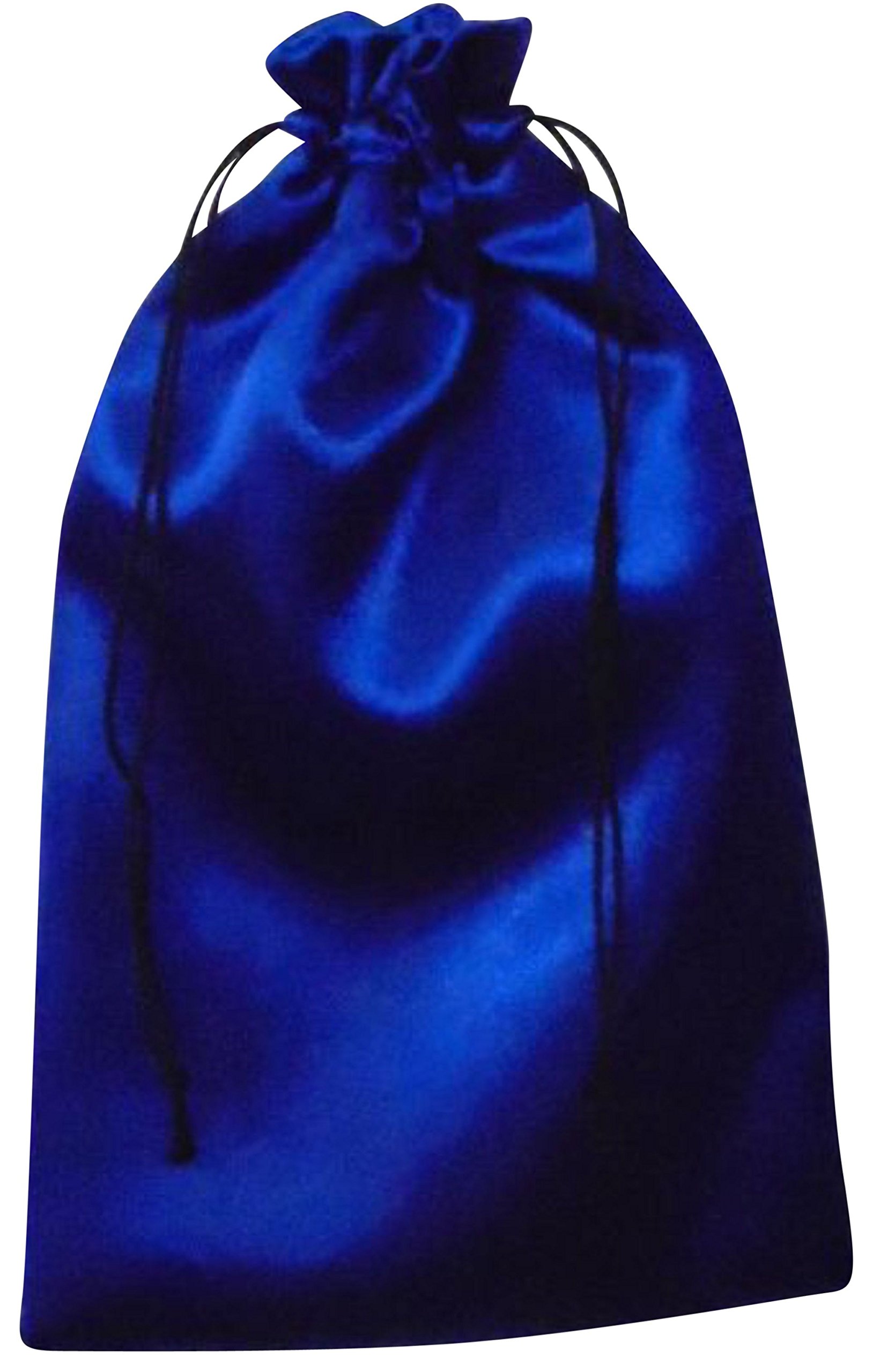 B&A Royal Blue Satin Drawstring Bags, Choice Of Size And Colour (20Cm X 24Cm, )