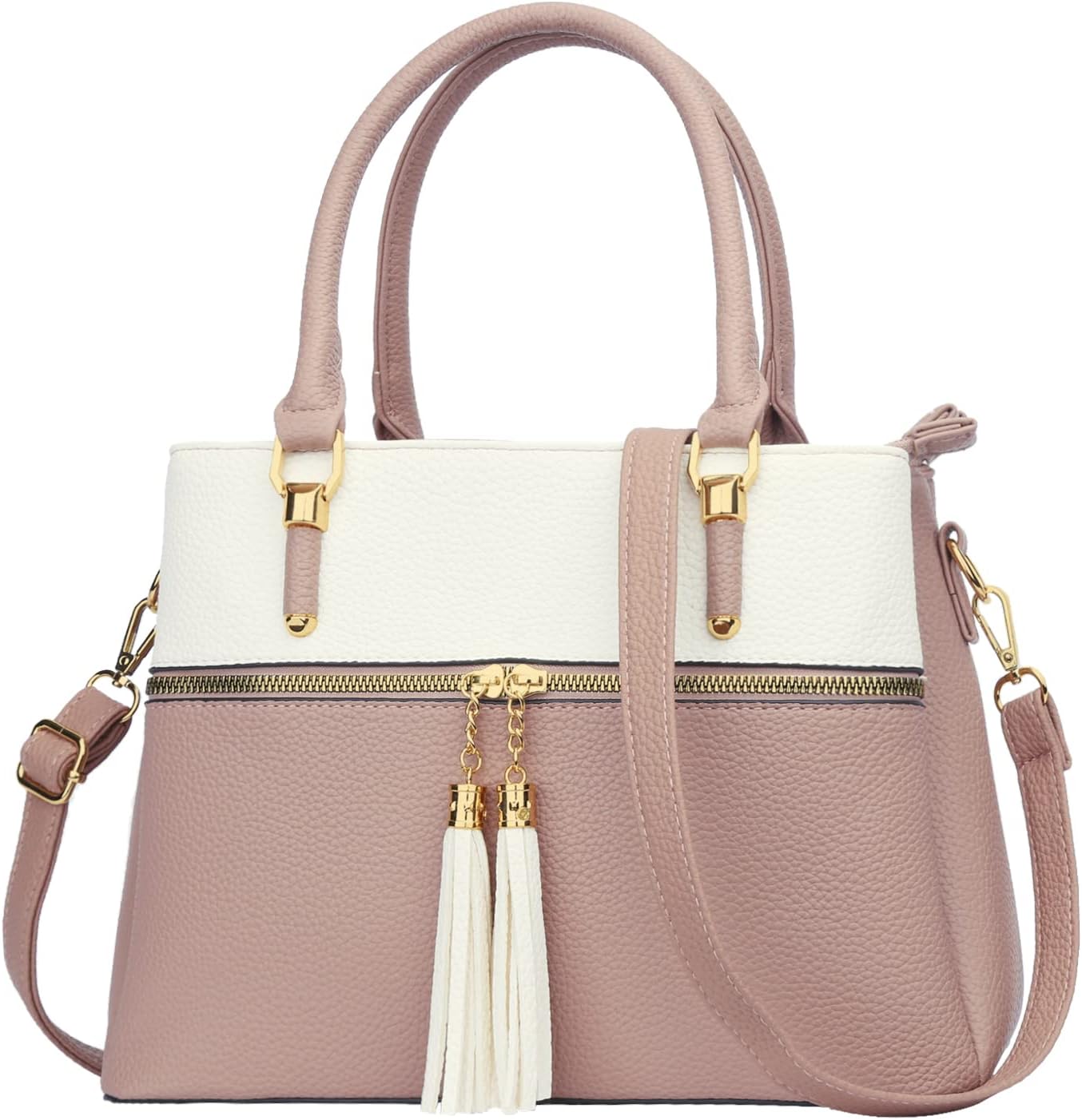 KKXIU Women Satchel Bags Handle Shoulder Handbags and Purses Pockets Zipper Leather Crossbody Bags KKXIU Women Satchel Bags Handle Shoulder Handbags and Purses Pockets Zipper Leather Crossbody Bags
