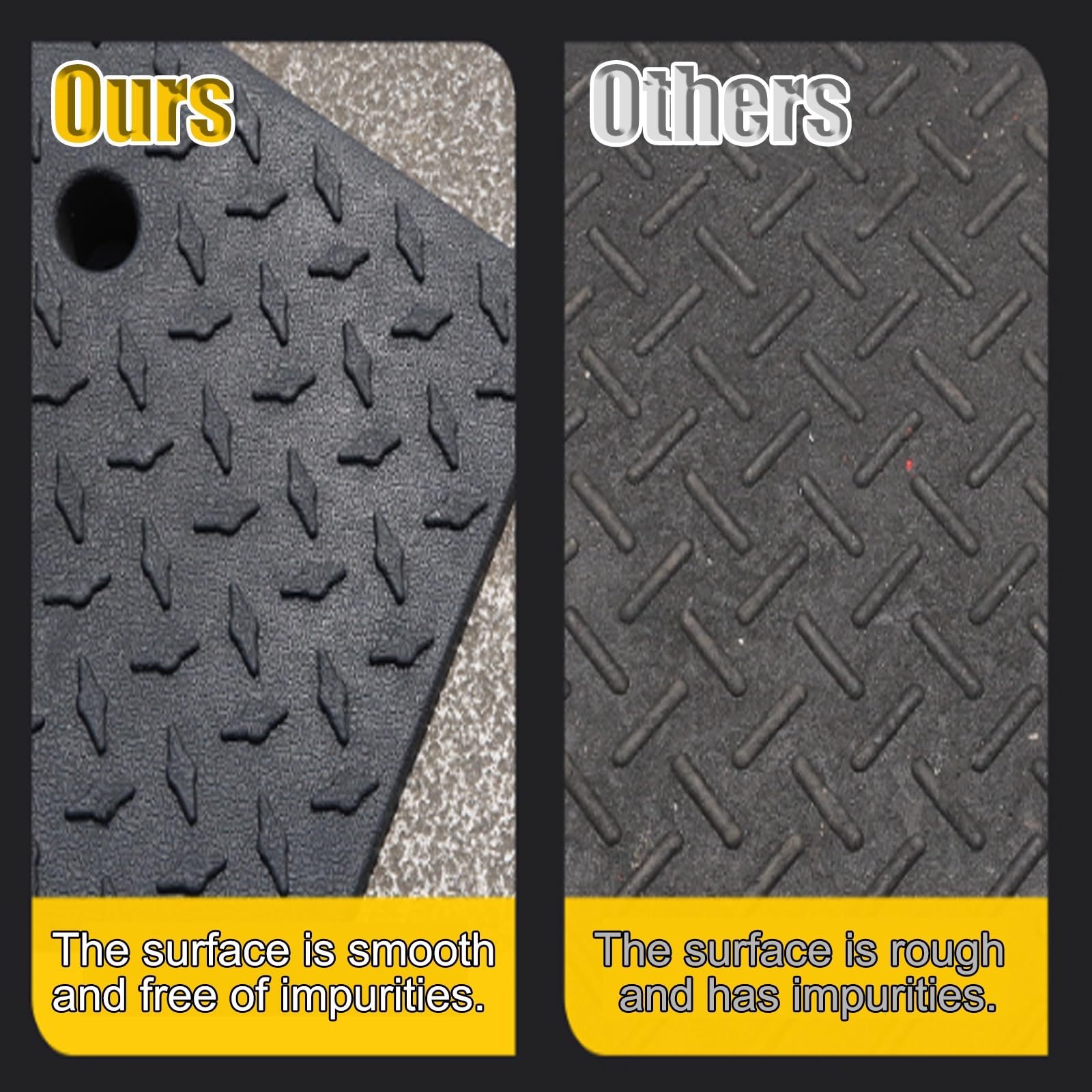 Rampas De Acceso Resistentes, Rampas De Pendiente, Rampas De Acceso Resistentes, For Motocicletas, Automóviles Y Sillas De Ruedas.(100 * 25 * 5cm/39.4 * 9.8 * 2in)