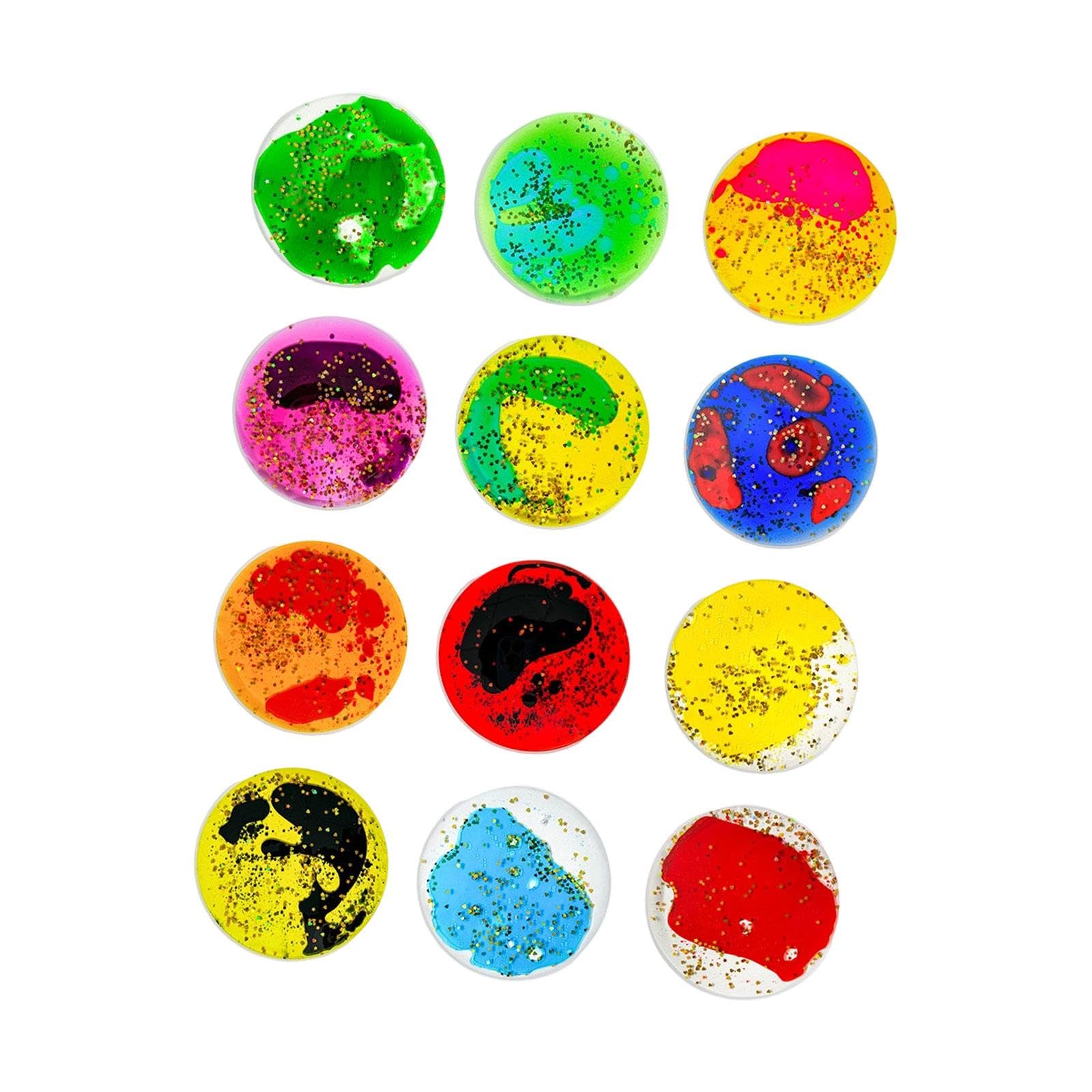 12 Giocattoli Portatili con Movimento Liquido, Regali Sensoriali per Bambini E Ragazzi, Cerchio