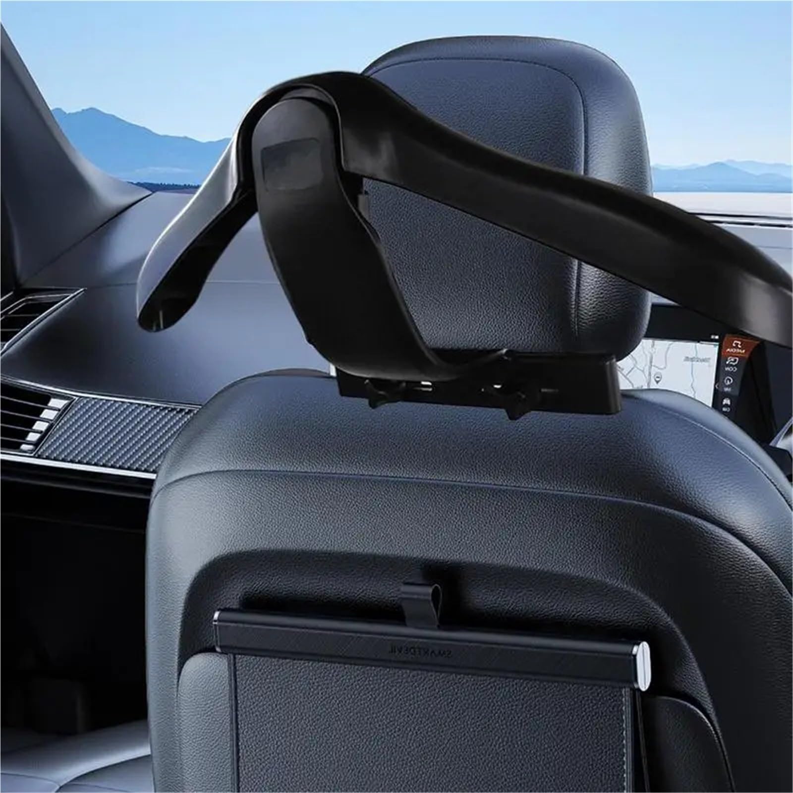 Gancho Reposacabezas Coche Percha for Abrigo De Coche, Gancho Retráctil for Reposacabezas, Soporte Multifuncional for Sombrero, Accesorios Interiores, Ganchos for Viaje
