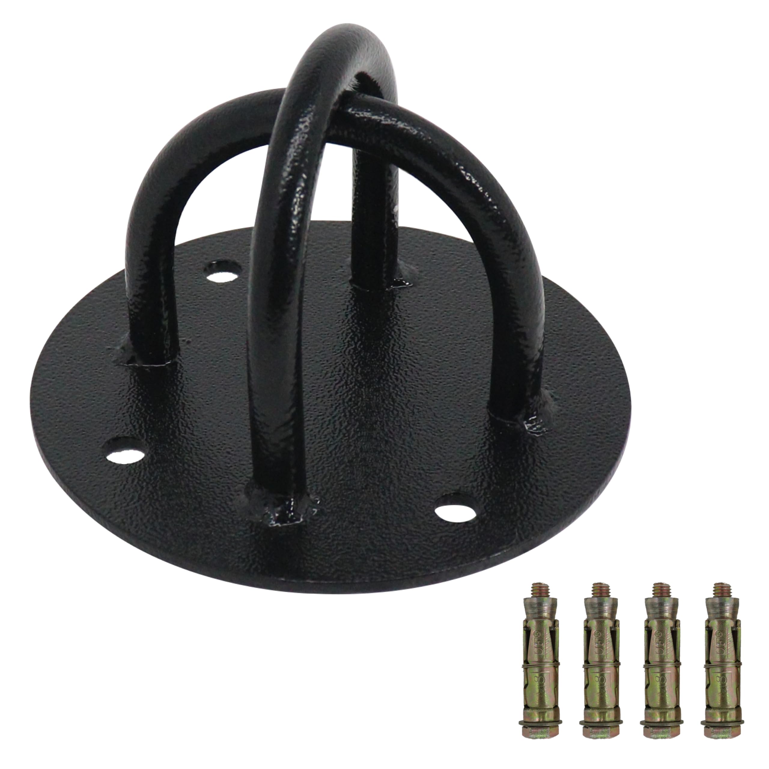 Wall & Ceiling Mount Anchor for Workout | Heavy Duty 3mm Mild Steel Anchor Point | Up to 340kg Load | TRX, Resistance Bands, Hammock, Punching Bag Anchor-image-49