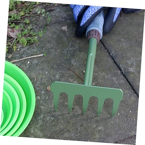 Miniatura 9 de Totority 1 juego de herramientas de jardinería duradera de acero inoxidable para plantar, excavar, deshierbar, agarre cómodo, suministros de jardín