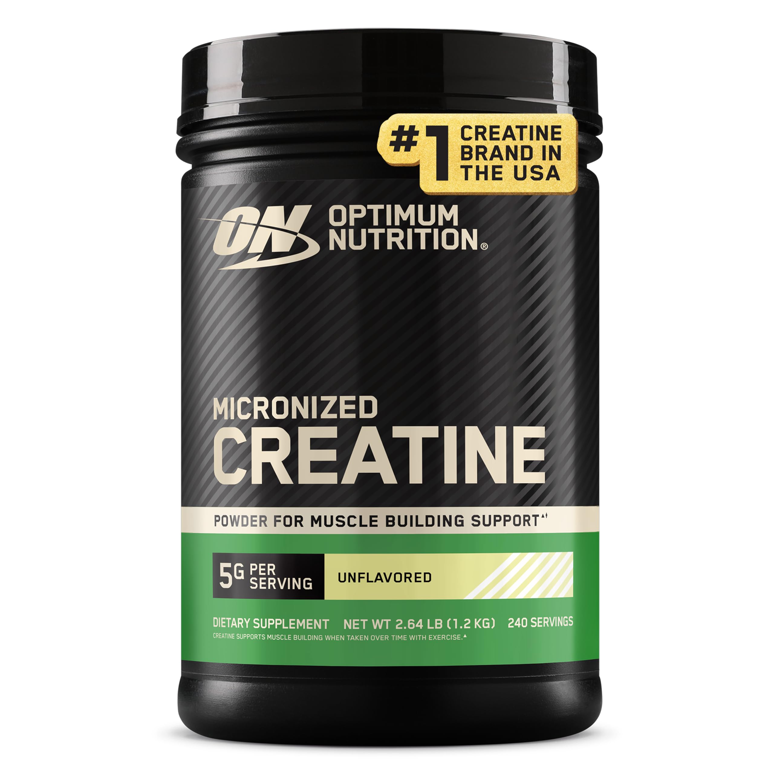 Optimum Nutrition Creatine Monohydrate Powder, Unflavored, 2.64 LB