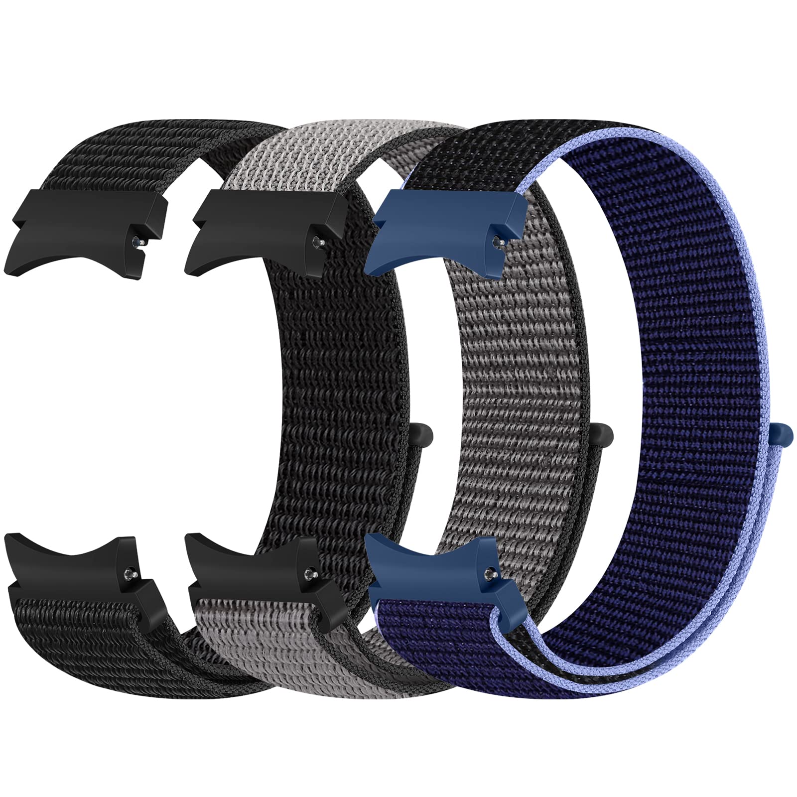 PBFairyy Samsung Galaxy Watch 6 Band Classic 43mm 47mm 40mm 44mm, Samsung Galaxy Watch 5 Band Pro 45mm 40mm 44mm, Samsung Galaxy Watch 4 Band Classic 40mm 44mm 42mm 46mm,No Gap Nylon Band