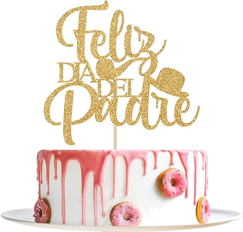 Feliz Dia Del Padre - Decoración para tarta, decoración del día del padre, Feliz Cumpleanos Papa, Best Dad Ever, decoración de fiesta de cumpleaños