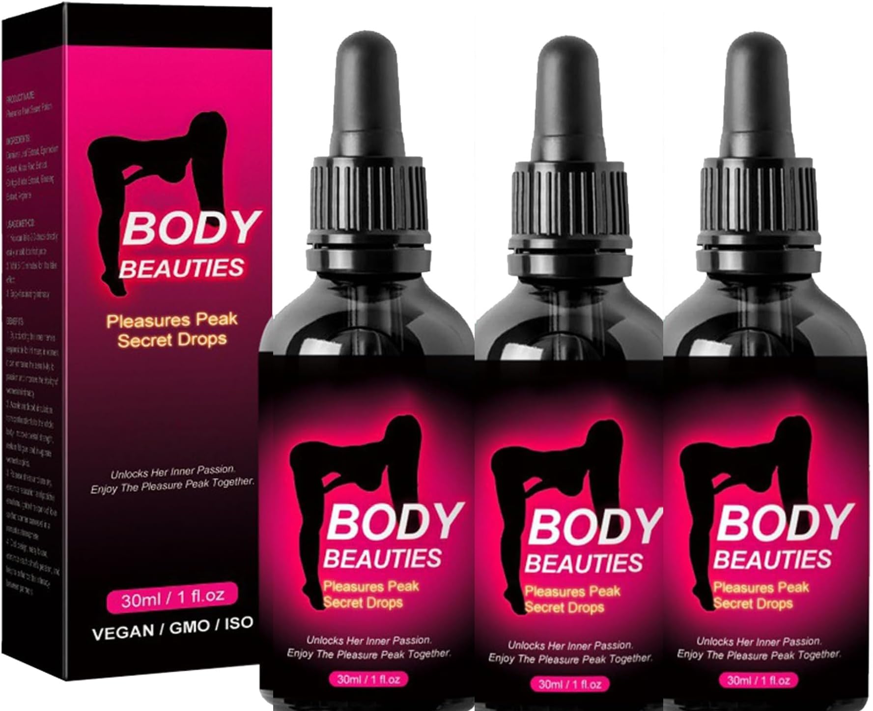 Gocce Di Ormoni Felici,Secret Happy Drops,Miglioramento Della Sensibilità E Del Piacere,Aumenta I Livelli Di Energia,Gocce Di Gioia Intima Femminile 3PC