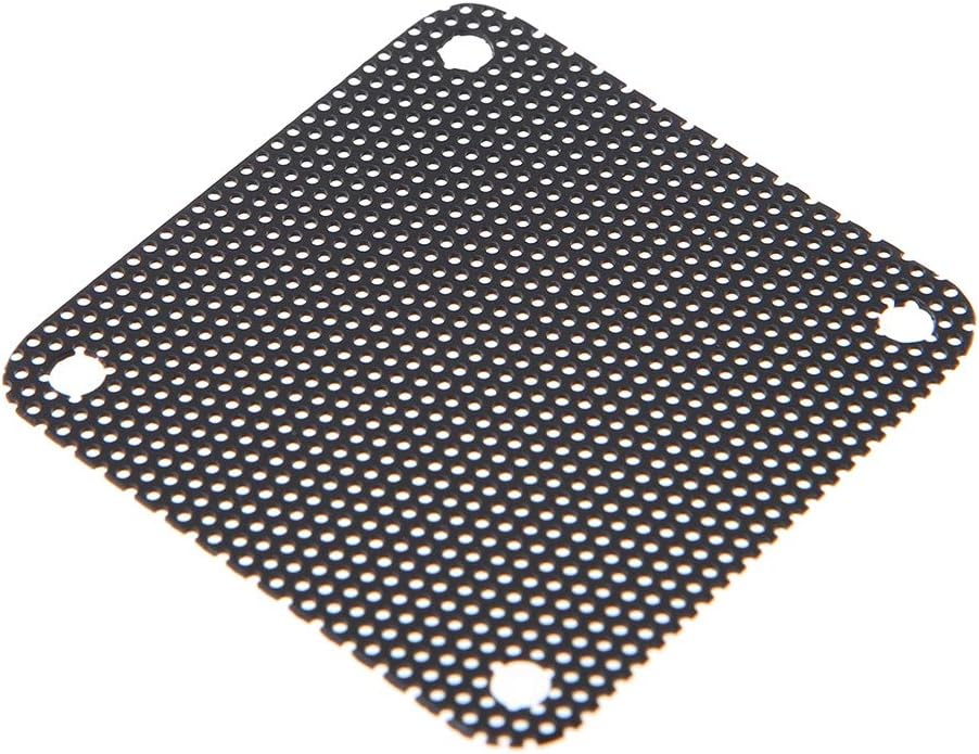 5PCS PVC Fan Dust Filter PC Dustproof for Case Cuttable Computer Mesh Cover 40mm Mesh Black