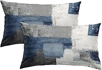 Vista 15 de Britimes Fundas de almohada modernas para decoración del hogar, 18 x 18 pulgadas, juego de 2 fundas de almohada decorativas, fundas de almohada