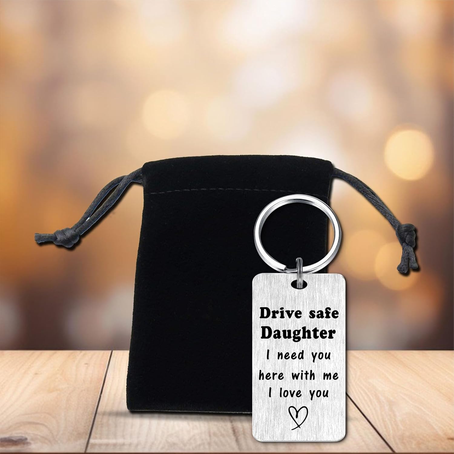 CPLJW Drive Safe Keychain Gifts for Daughter - Daughter Gifts from Mom, Adult Girl Gift for Birthday Mothers Day Valentines - Image 7