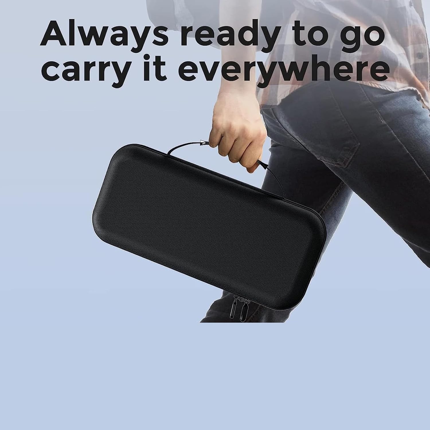 Handheld Console Carry Case 1 Hard Shell with Card Slot Stand for Steam Deck Travel Storage Bag Black (Black) image 4