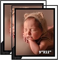 Vista 17 de IZIDDO Juego de 2 Marcos de Fotos de 4 x 6 Pulgadas, Marco de Foto de Vidrio Negro, Solo para Exhibición en Mesa, Marco de Foto para Regalo