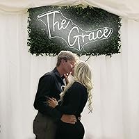 Vista 2 de Veskonic Letreros de neón personalizados para boda,Letrero de neón LED personalizable,Letrero de boda de neón personalizado apellido