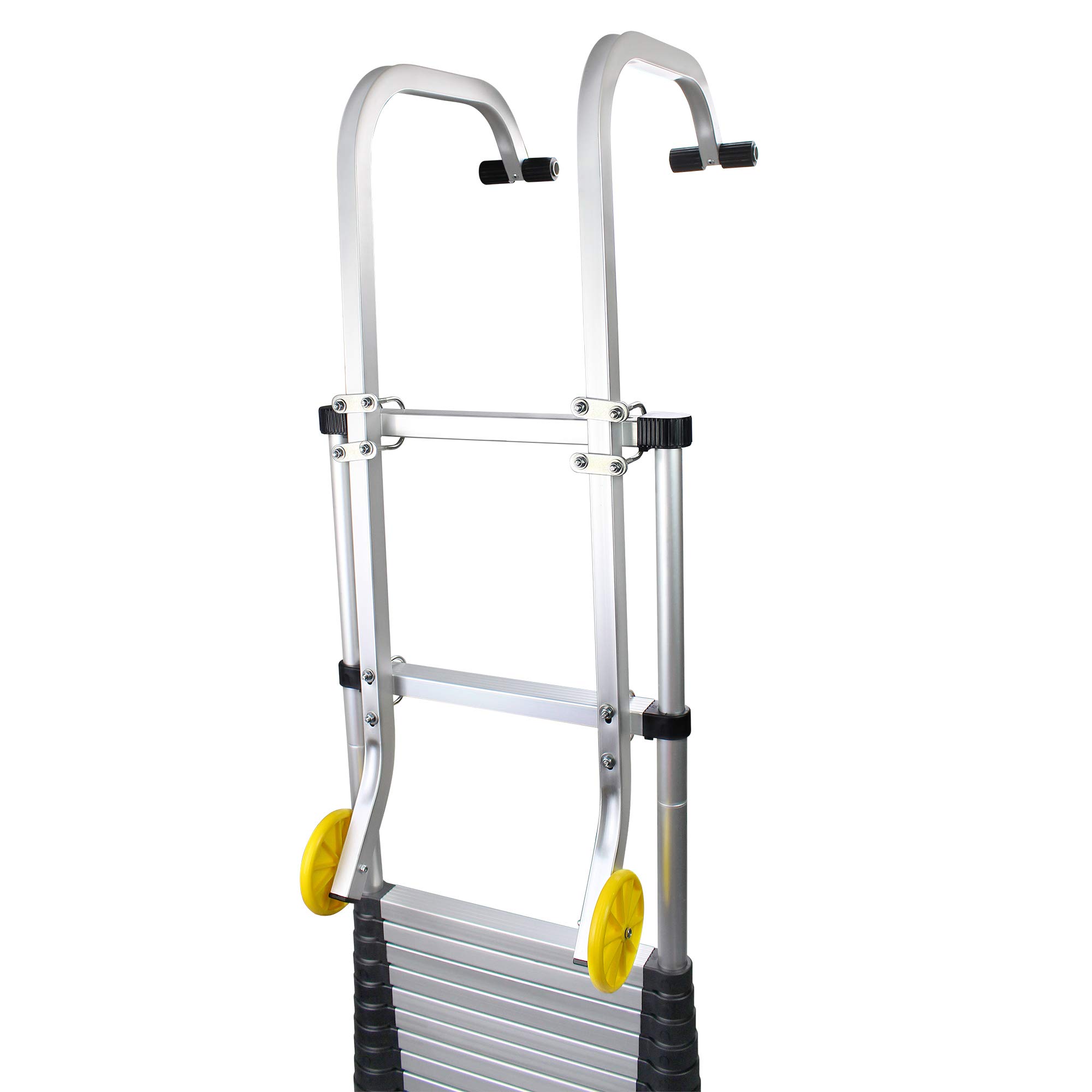 Todeco Roof Ladder Hook with Wheel for Telescopic Extension Ladder or
