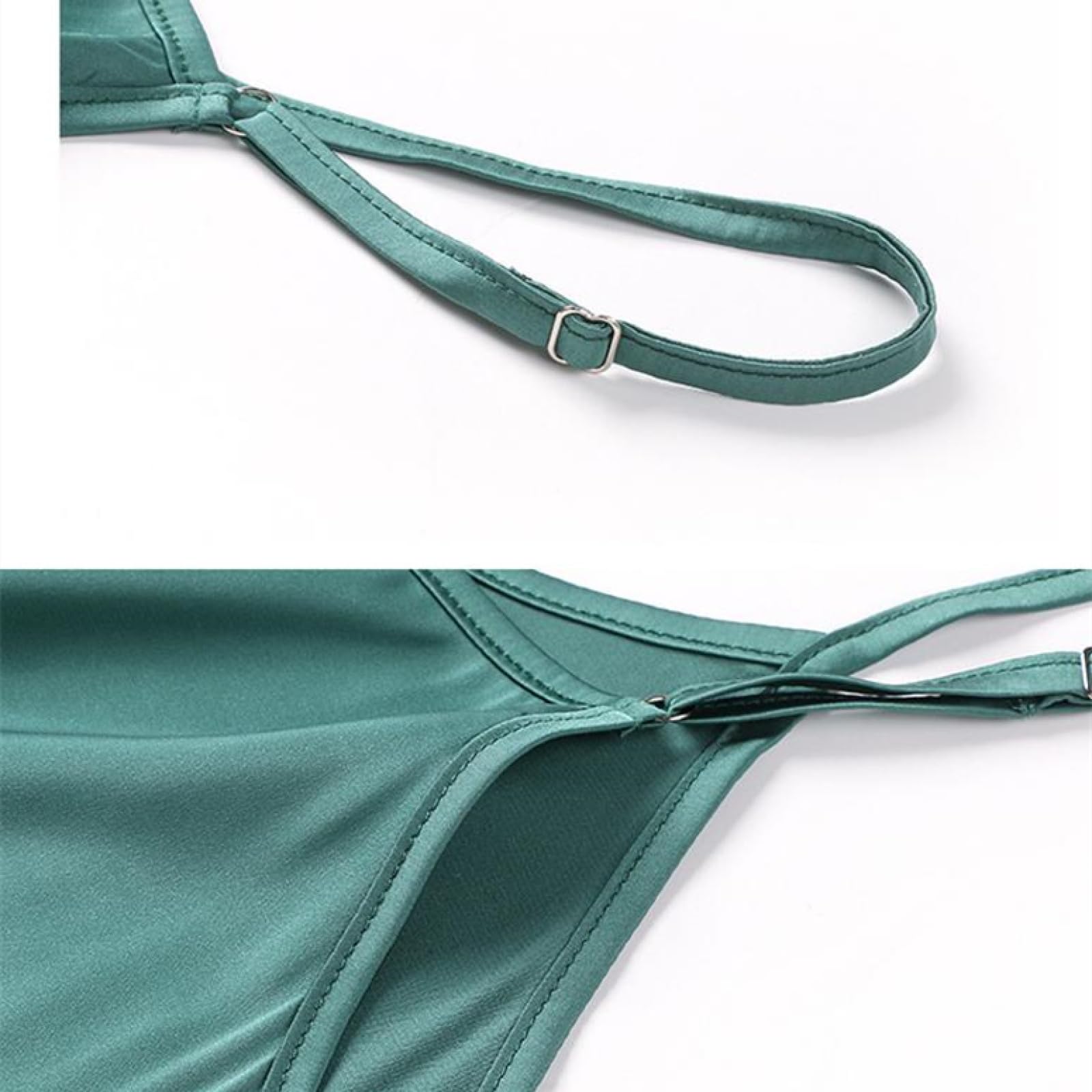OLEETS Pyjama Set Für Damen - Ärmellose Damen-Dessous-Nachtwäsche, Sexy Weste Mit V-Ausschnitt + Shorts, 2-Teilig, M-XL, Nachtwäsche, Spitze, Heimkleidung, Elegant, Einfach, Bequem