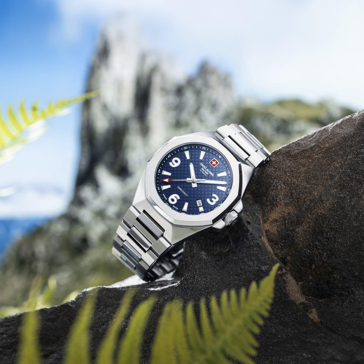 Swiss Alpine Military Orologio da uomo analogico al quarzo 7005.1 acciaio inossidabile