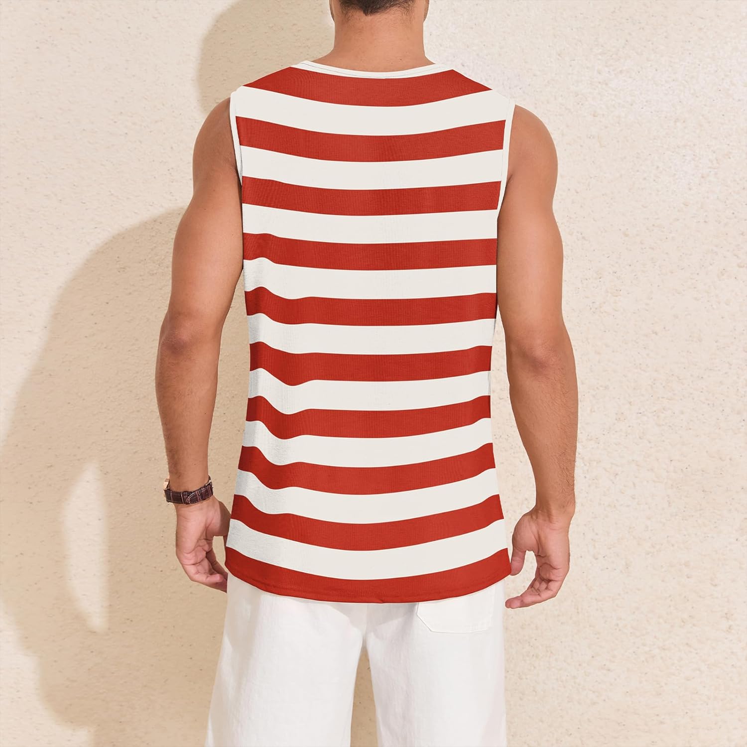 American Trends Mens Tank Tops Beach Summer Sleeveless Tee Shirts Hawaiian Muscle Graphic Tank Tops for Men - Image 5