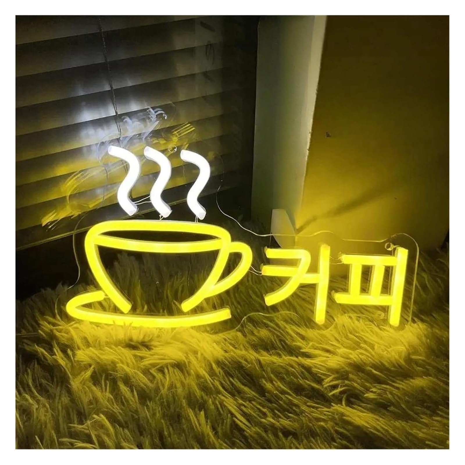 Lampada al neon rilassante per bar, luci notturne dimmerabili(22cmx40cm)