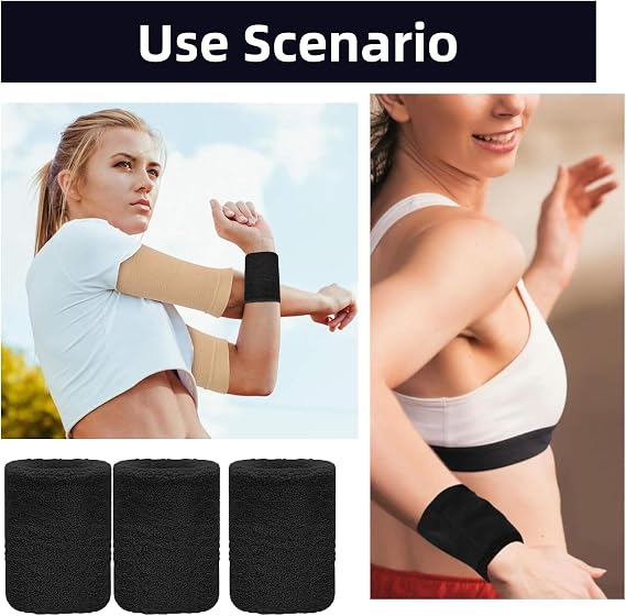 4 Pcs Sweat Bands Wristbands,Sweats Wrist Band Men Sweatband Wristband