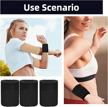 4 Pcs Sweat Bands Wristbands,Sweats Wrist Band Men Sweatband Wristband