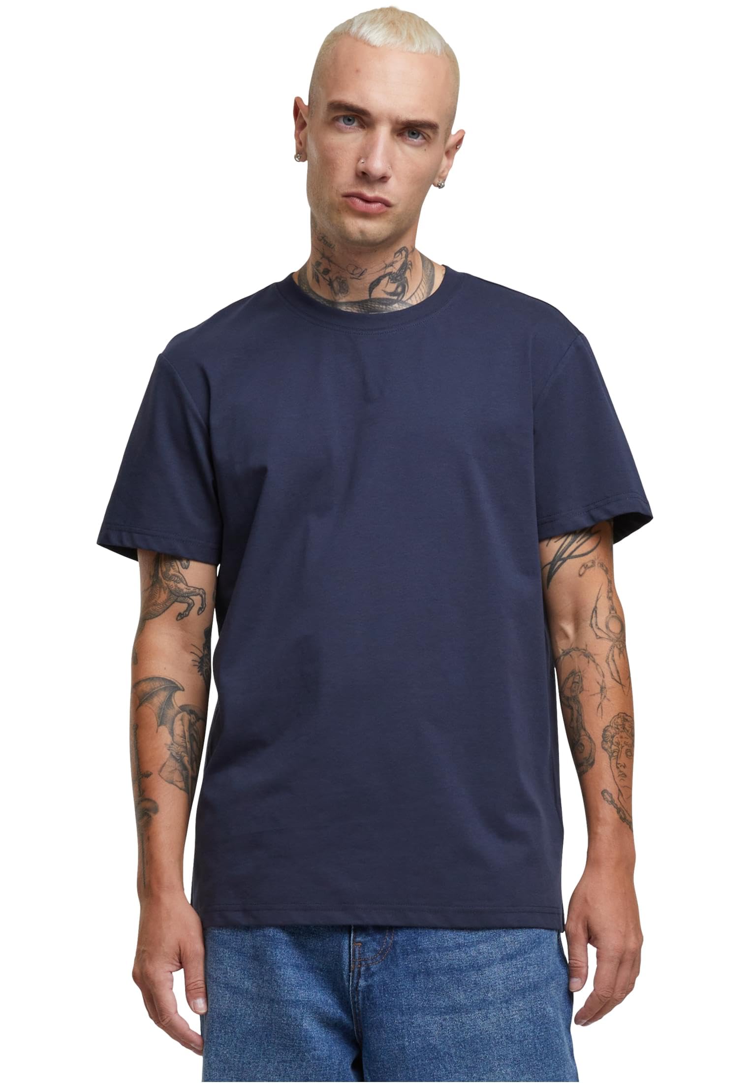 Urban Classics Men's Tb7167-sorona Regular Tee T-Shirt, Navy, XL