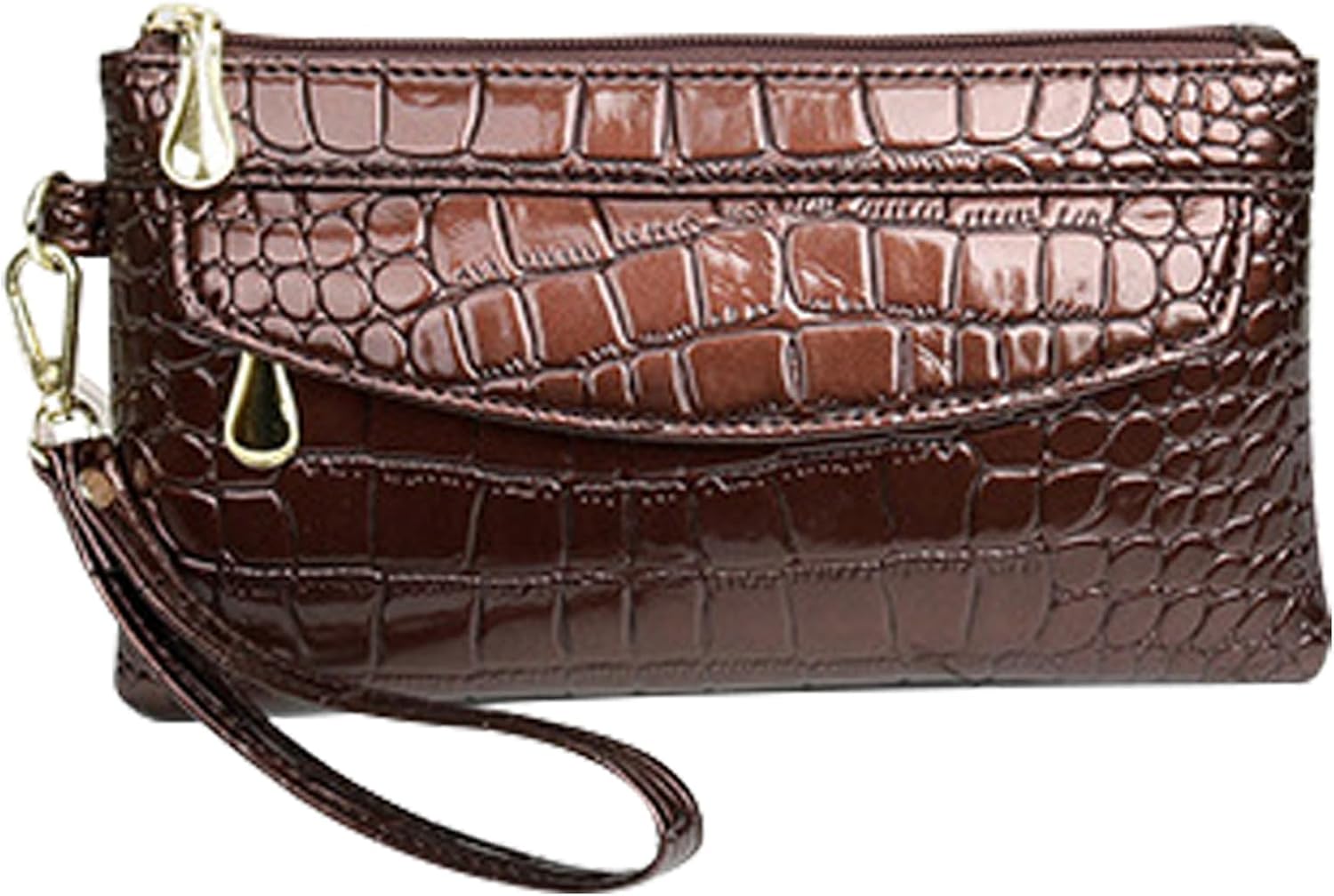 Stylish Women Handbag,Shiny PU Leather Wristlet Clutch Purse Small Phone Coin Bag Fashion Casual Clutch Wallet