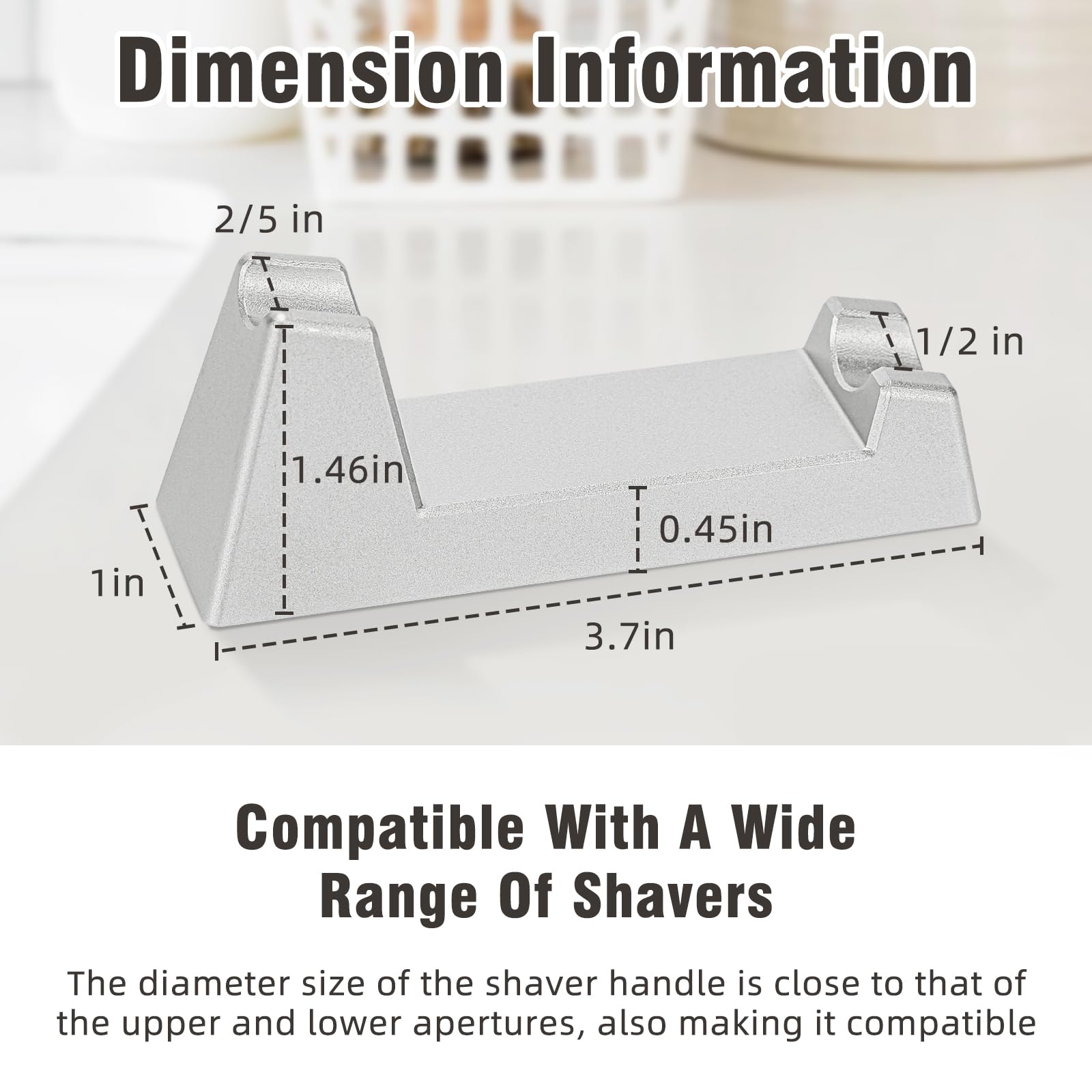 LANGZIHT Solid Aluminum Alloy Razor Stand - for Henson AL13 / AL13-M / Ti22 - 100g Weight - Ensuring Stability, Minimizing Movement - Excluding Razors