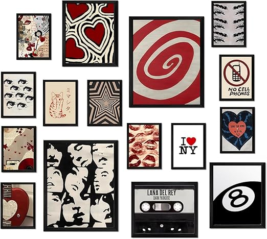 Amazon.com: ASTRDECOR Downtown Girl Room Decor Set of 16 - Y2k Posters