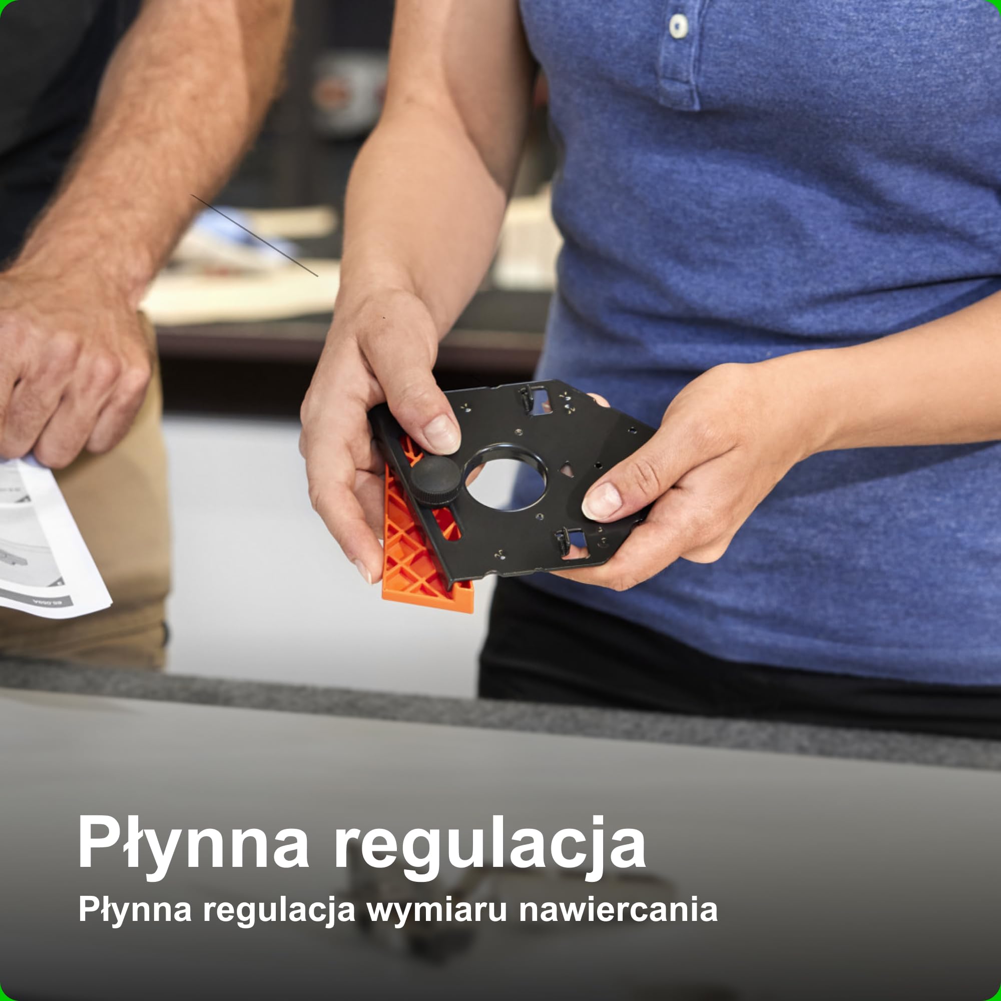 Blum Zawiasy do szaf i mebli, szablon do wiercenia, pomoc w obróbce, skala od 2 mm do 8 mm, z płytkami montażowymi do wkręcania, do zawiasów