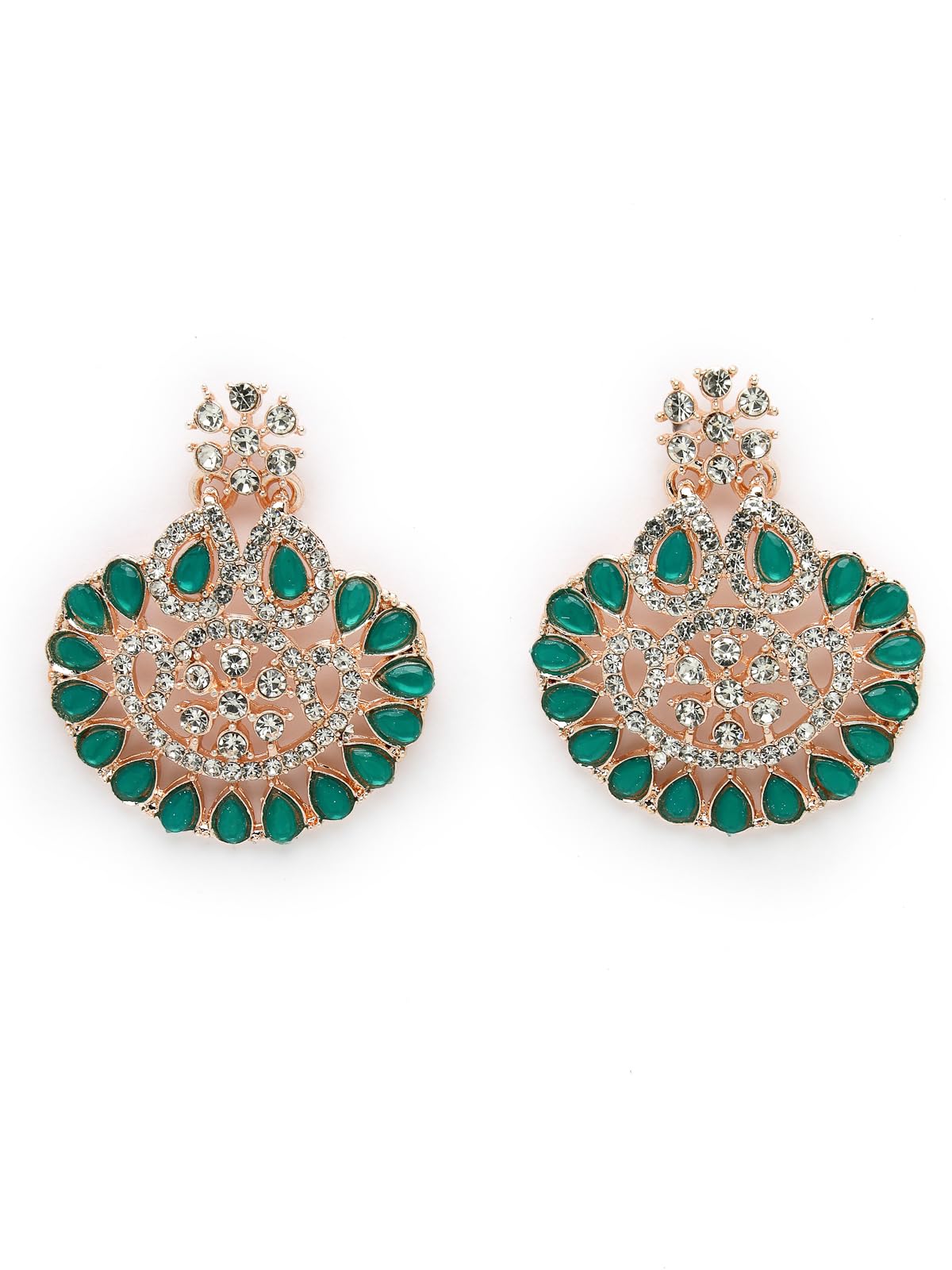 Trendy AD Stones Necklace Set with Earring & Maangtika